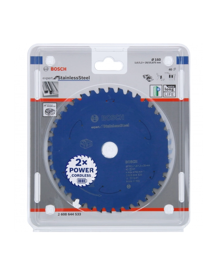 bosch powertools Bosch circular saw blade Expert for Stainless Steel, 160mm główny