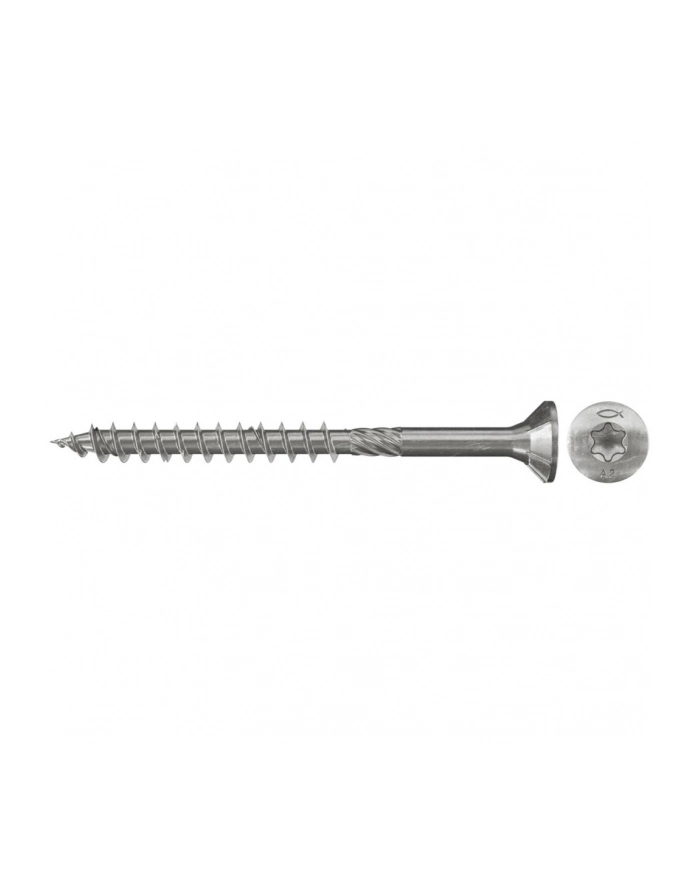 fischer chipboard screw PowerFast 4.5x70 countersunk head TX A2 (100 pieces, partial thread, rustproof) główny
