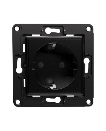 Shelly wall socket (wersja europejska) (Kolor: CZARNY, flush-mounted) nr 2