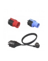 nrjkick NRGkick plug attachment set standard ((wersja europejska)) 16A 5-pin, 16A 3-pin, pczerwonyective contact, adapter (Kolor: CZARNY, 3-piece, for NRGkick charging unit) - nr 7