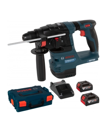 bosch powertools Bosch cordless hammer drill GBH 18V-22 Professional, 18Volt (blue/Kolor: CZARNY, 2x Li-ion battery 4.0Ah, in L-BOXX) nr 1