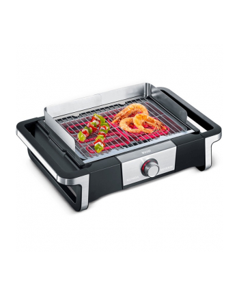 Severin eBBQ SENOA BOOST S electric grill, with stand (Kolor: CZARNY/stainless steel, 3,000 watts, with BoostZone)