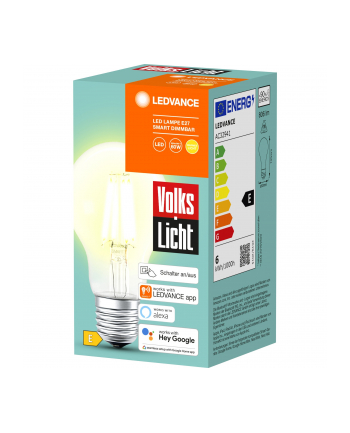 osram LEDVANCE SMART+ BT CLA60 60 6 W/2500K E27, LED lamp (filament, Bluetooth, replaces 60 watts)