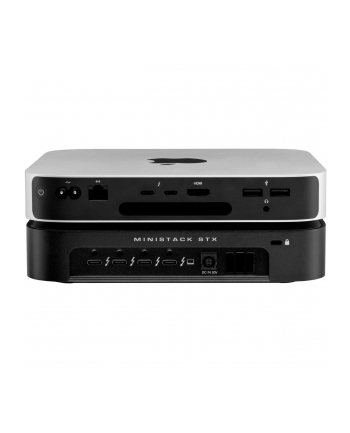 OWC miniStack STX, Thunderbolt 4, Drive Enclosure (Kolor: CZARNY, Stackable Storage Enclosure with Thunderbolt Hub Xpansion)