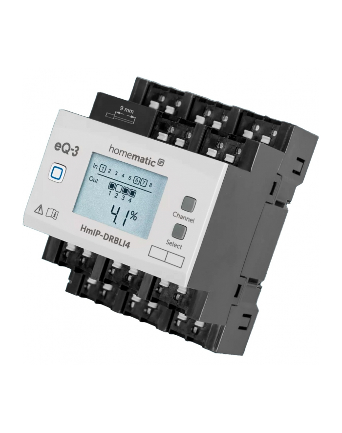 Homematic IP blind actuator for DIN rail mounting – 4-fold (HmIP-DRBLI4), relay główny