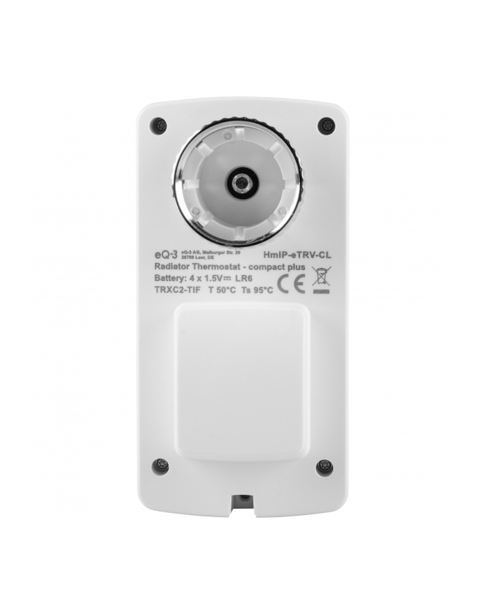Homematic IP radiator thermostat - compact plus (HmIP-eTRV-CL), heating thermostat (Kolor: BIAŁY) główny