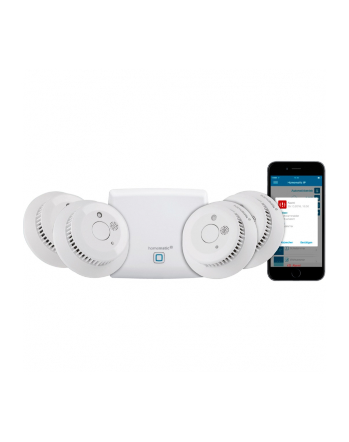 Homematic IP smoke detector starter set +1 (incl. 4 smoke detectors) główny