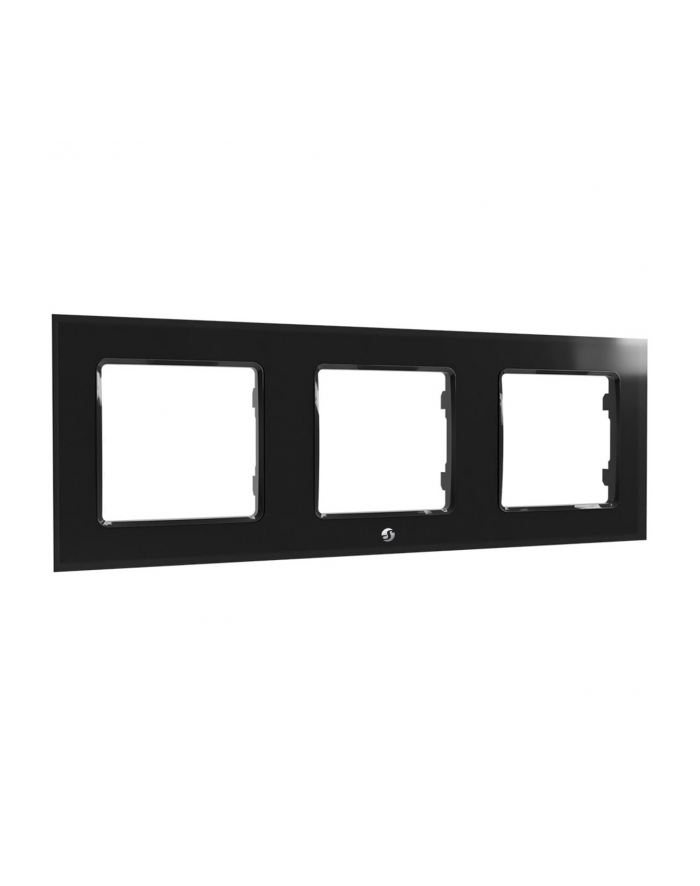 Shelly Wall Frame 3, Cover (Kolor: CZARNY, for Wall Switch) główny