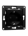Shelly wall socket (wersja europejska) (Kolor: CZARNY, flush-mounted) - nr 1