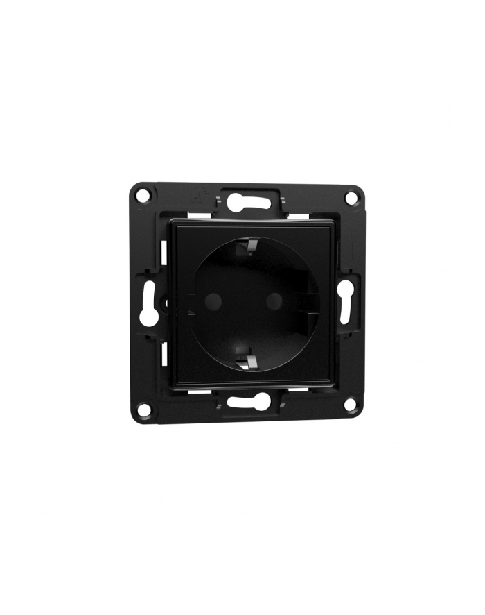 Shelly wall socket (wersja europejska) (Kolor: CZARNY, flush-mounted) główny