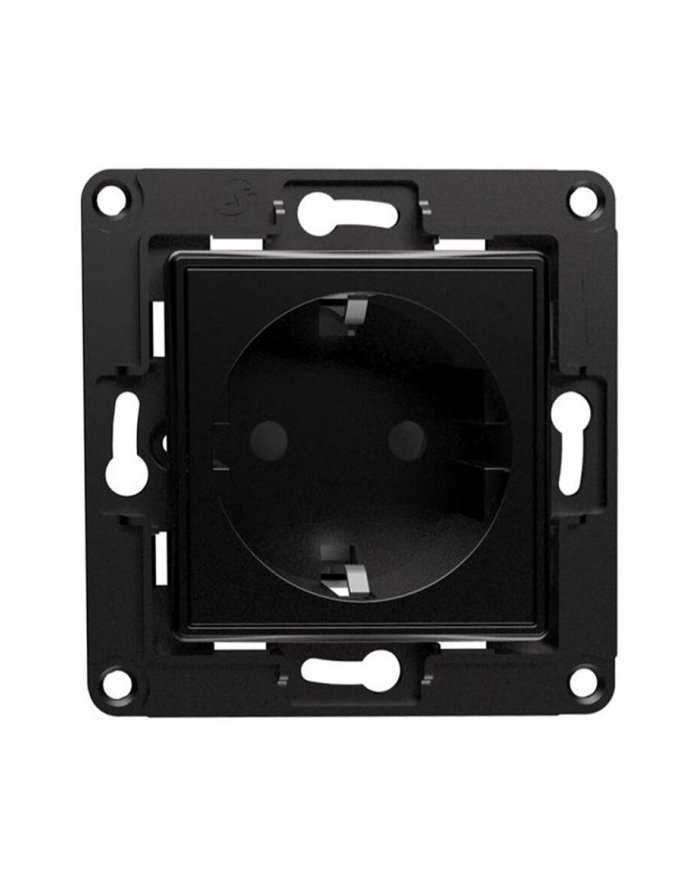 Shelly wall socket (wersja europejska) (Kolor: CZARNY, flush-mounted) główny