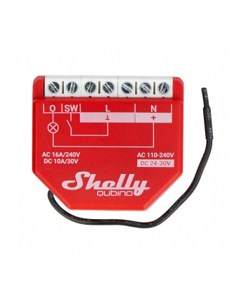 Shelly Wave 1 PM, relay (red, one channel) nr 2