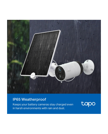 TP-Link Tapo A200 solar panel, charging power 4.5 watts (Kolor: CZARNY/Kolor: BIAŁY, for battery-operated Tapo cameras Tapo C425, Tapo C420, Tapo C400)