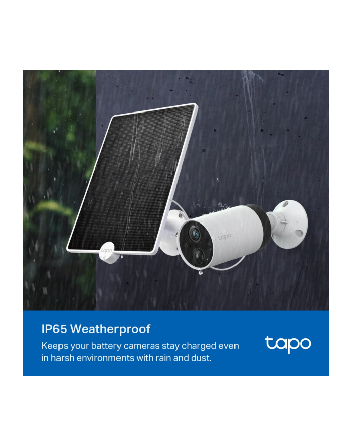 TP-Link Tapo A200 solar panel, charging power 4.5 watts (Kolor: CZARNY/Kolor: BIAŁY, for battery-operated Tapo cameras Tapo C425, Tapo C420, Tapo C400) główny
