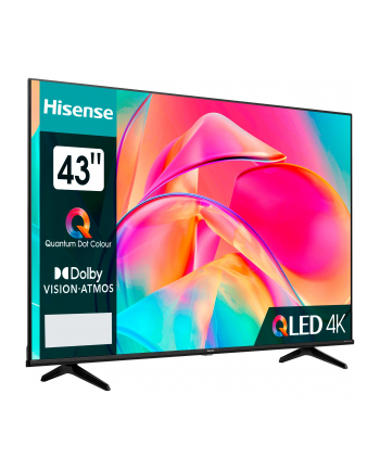 Hisense 43E77KQ, LED TV - 43 - Kolor: CZARNY, UltraHD/4K, triple tuner, HDR10, WLAN, LAN, Bluetooth