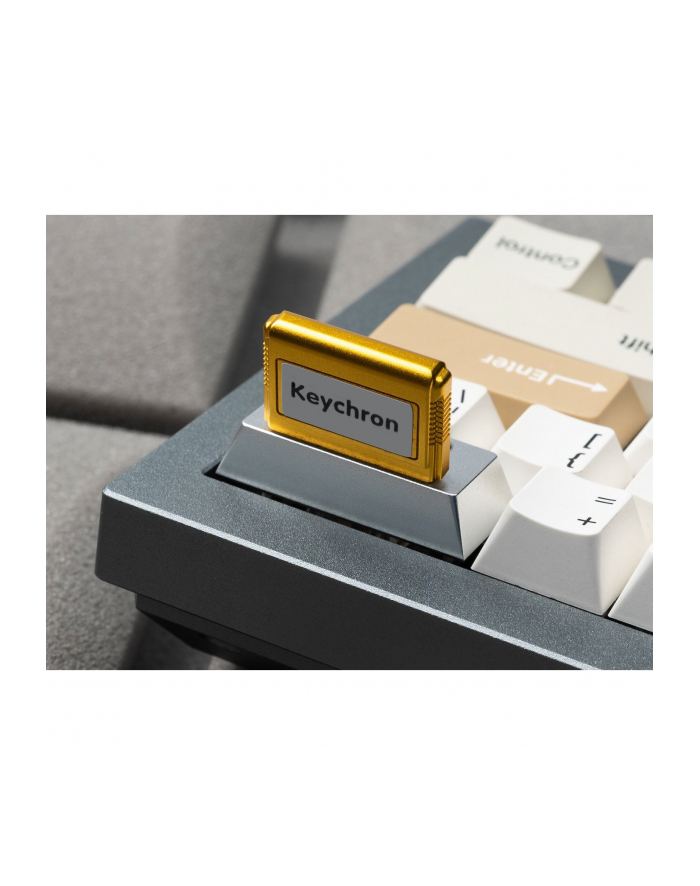 Keychron Computer Aluminum Alloy Artisan Keycap (silver/gold) główny