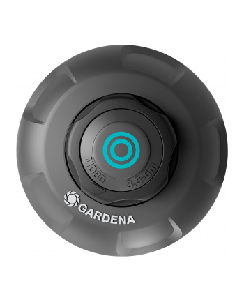 GARD-ENA sprinkler system pop-up sprinkler MD80 (Kolor: CZARNY/gray, spray distance 3.5 to 5 meters)