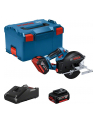bosch powertools Bosch cordless metal circular saw GKM 18V-50 Professional, hand-held circular saw (blue/Kolor: CZARNY, 2x Li-ion battery 5.0Ah, in L-BOXX) - nr 1