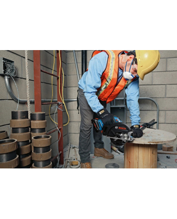 bosch powertools Bosch cordless metal circular saw GKM 18V-50 Professional, hand-held circular saw (blue/Kolor: CZARNY, 2x Li-ion battery 5.0Ah, in L-BOXX)