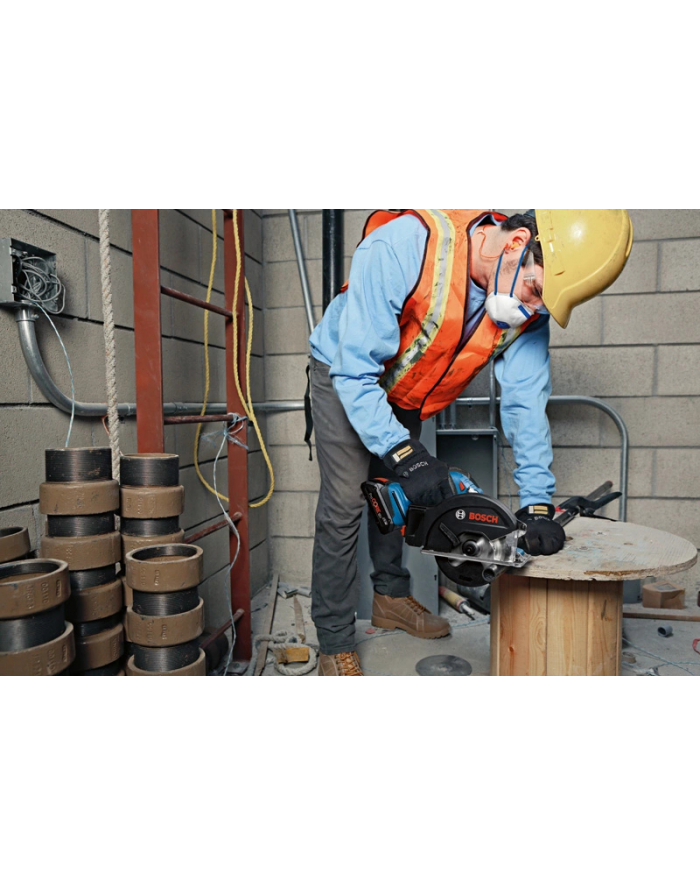 bosch powertools Bosch cordless metal circular saw GKM 18V-50 Professional, hand-held circular saw (blue/Kolor: CZARNY, 2x Li-ion battery 5.0Ah, in L-BOXX) główny