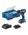 bosch powertools Bosch cordless combi drill driver GSB 18V-45 Professional, 18Volt (blue/Kolor: CZARNY, 2x Li-ion battery 2.0Ah, 82-piece accessory set, in L-case) - nr 1