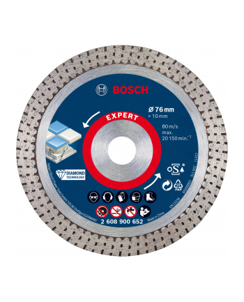 bosch powertools Bosch diamond cutting disc Expert HardCeramic, 76mm (bore 10mm, for mini angle grinder)