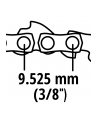 Einhell replacement chain 25cm 1.3 39T 3/8, saw chain - nr 6