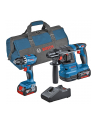 bosch powertools Bosch combination set cordless drill/screwdriver GSR 18V-45 + cordless hammer drill GBH 18V-22 (blue, 2x Li-ion battery 4.0Ah, tool bag) - nr 1