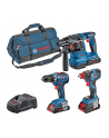 bosch powertools Bosch combination set GSR 18V-55 + GDX 18V-200 + GBH 18V-22, tool set (blue, 3x battery ProCORE18V 4.0Ah, tool bag) - nr 10