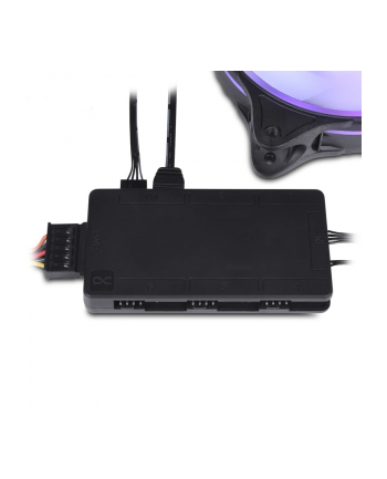 Alphacool Core 6x 4-pin PWM/DRGB splitter, fan controller (Kolor: CZARNY, with SATA power connector) nr 2