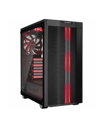 be quiet! PURE BASE 500DX Window, tower case (Kolor: CZARNY/red, window kit)