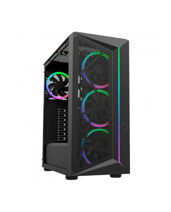 Cooler Master CMP 510 ARGB, tower case (Kolor: CZARNY, tempered glass)