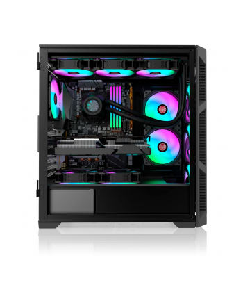 RAIJINTEK PONOS ULTRA MS4, tower case (Kolor: CZARNY, side panel made of tempered glass)