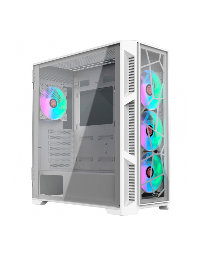 RAIJINTEK PONOS ULTRA WHITE TG4, tower case (Kolor: BIAŁY, front and side panels made of tempered glass) główny