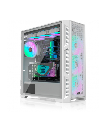 RAIJINTEK PONOS ULTRA WHITE MS4, tower case (Kolor: BIAŁY, side panel made of tempered glass)