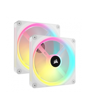 Corsair iCUE LINK QX140 RGB 140mm PWM Fan Case Fan (White, Starter Kit)