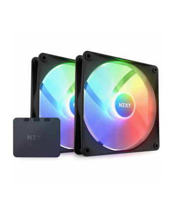 NZXT F140 RGB Core Twin Pack 140x140x26, case fan (Kolor: CZARNY, pack of 2, incl. RGB controller)