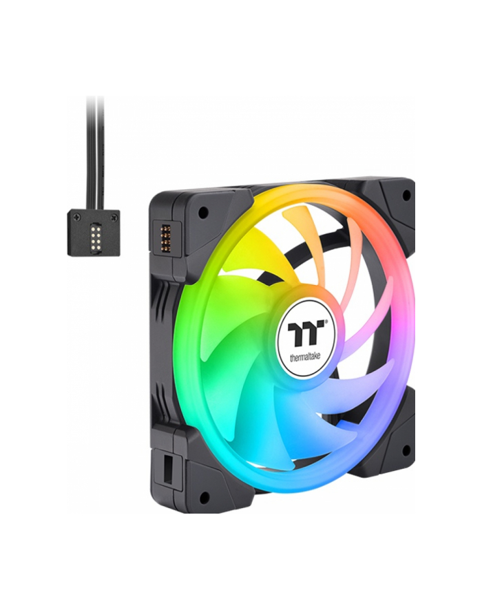 Thermaltake SWAFAN EX14 ARGB Sync PC Cooling Fan TT Premium Edition, Case Fan (Kolor: CZARNY, Pack of 3) główny