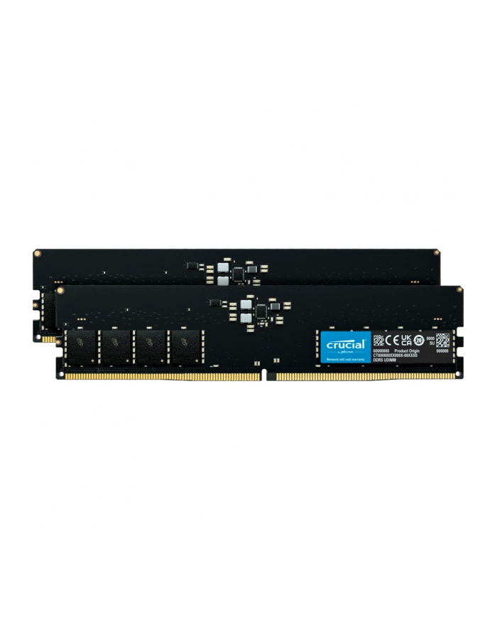 Crucial DDR5 - 64GB - 5600 - CL - 46 (2x 32 GB) dual kit, RAM (Kolor: CZARNY, CT2K32G56C46U5, INTEL XMP, AMD EXPO) główny