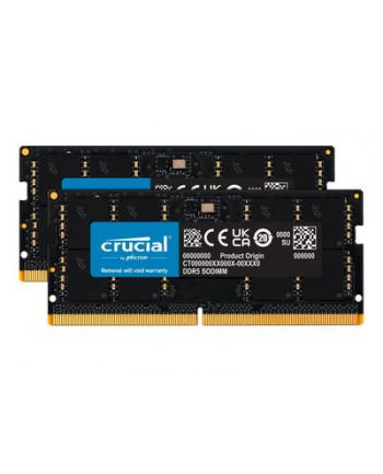 Crucial DDR5 - 96GB -5600 - CL - 46 (2x 48 GB) dual kit, RAM (Kolor: CZARNY, CT2K48G56C46S5)