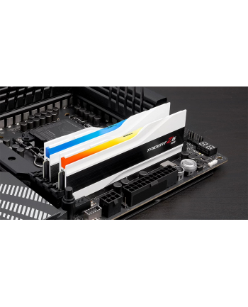 G.Skill DDR5 - 96GB - 6400 - CL - 32 (2x 48 GB) dual kit, RAM (Kolor: BIAŁY, F5-6400J3239F48GX2-TZ5RW, Trident Z5 RGB, INTEL XMP)