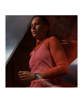 Apple Watch Series 9, Smartwatch (pink/rose, aluminum, 45 mm, sports strap)