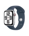 Apple Watch SE (2023), Smartwatch (silver/blue, 44 mm, sports strap, aluminum, cellular) - nr 1