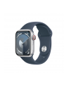 Apple Watch Series 9, Smartwatch (silver/dark blue, aluminum, 41 mm, sports strap, cellular) - nr 3