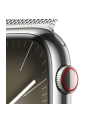 Apple Watch Series 9, Smartwatch (silver/silver, stainless steel, 45 mm, Milanese bracelet, cellular) - nr 5