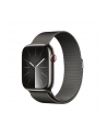 Apple Watch Series 9, Smartwatch (graphite/graphite, stainless steel, 45 mm, Milanese bracelet, cellular) - nr 2