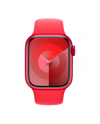 Apple Watch Series 9, Smartwatch (Red/Red, Aluminum, 41 mm, Sport Band)