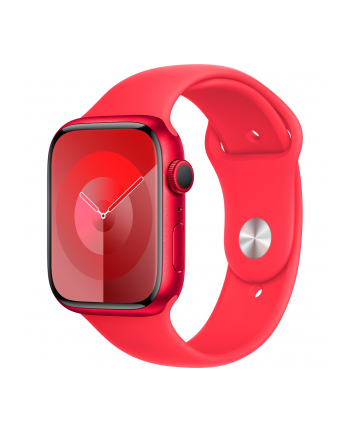 Apple Watch Series 9, Smartwatch (Red/Red, Aluminum, 45 mm, Sport Band)