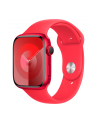 Apple Watch Series 9, Smartwatch (Red/Red, Aluminum, 45 mm, Sport Band) - nr 7