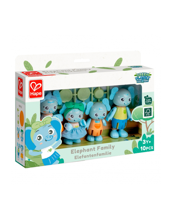 Hape elephant family toy figure główny